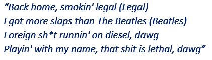 going bad lyrics meaning.